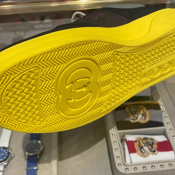 Men's Gucci 700641 Gg Supreme Platform Sneaker In Black size 9 - Picture 6 of 13